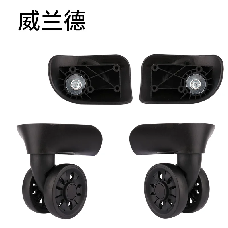 

Suitcase wheel black Wheels Accessories Casters rolling suitcase Luggage Parts makeup trolly Wheels Suitcase with pull wheels