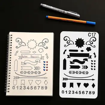 

24pcs/set Children Painting Template Hand Account DIY Album Drawing Board Stenci