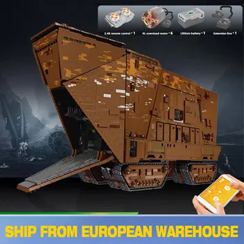 

MOC 12922 Star Series Wars Cavegod UCS Sandcrawler Destroyer Model Building Blocks RC Bricks Compatible Star 05038 Kid Toys Gift
