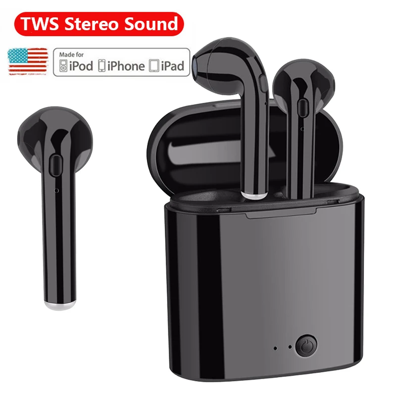 

Wireless Earbuds Bluetooth Earphone Micro Earpiece I7s TWS Double Twins Stereo Music Headset For Ios Android IPhone Xiaomi