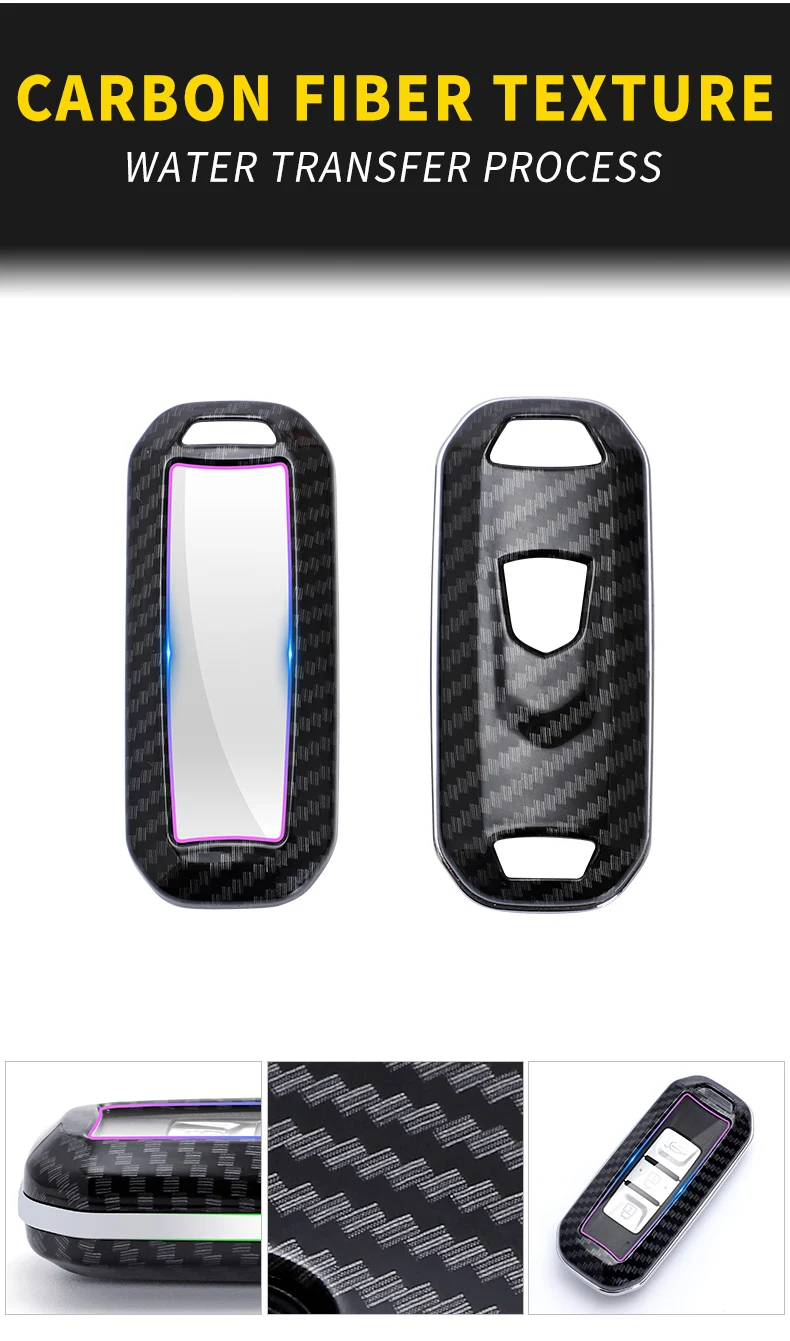 Carbon Fiber Car Smart Key Cover Case For Baojun 510 560 360 730 630 610 310 E100 310W 530 Protect Shell Fob Accessories - Hb6f384921c504abe872fece27b770625z