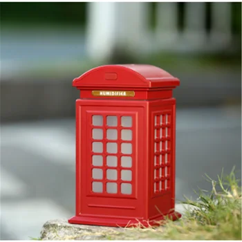 

300ML portable air humidifier diffuser Telephone Booth humidificadores difusores aromaterapia with LED Lights for Office Home