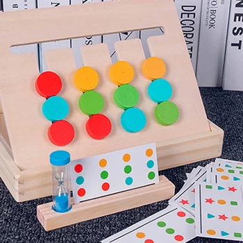 

Early Education Mathematics Color Matching Toys Children's Wooden Toys 4 Color Matching Training Enlightenment Logic Thinking Or