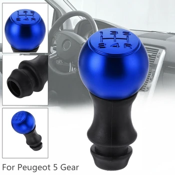

5 Speed Car Gear Shift Knob Lever Shifter Handle Stick for Peugeot 106 206 207 307 308 406 408 Car Accessories