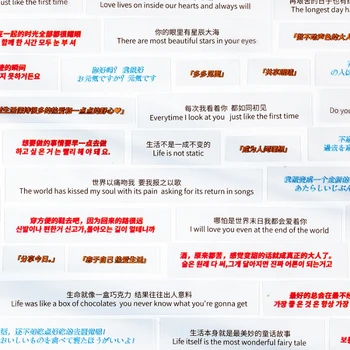 

Named miracle Text paragraph PET Decorative sticker bag DIY Bullet Journaling Scrapbooking Creative Collage Stationery Sticker