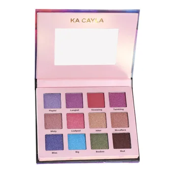 

12 Colors Matte Eyeshadow Makeup Palette Glitter Shimmer Set Eye Shadow Long-lasting Water-tight Eyeshadow Palette 2020