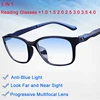 2022 lunettes Anti-bleu TR90 Anti-fatigue lunettes d'ordinateur hyperopie lunettes hommes lunettes de lecture Oculos Feminino 0-+ 400 ► Photo 3/6