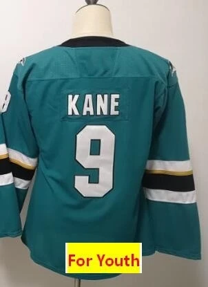 Все Прошитые Молодежные Детские трикотажные изделия Brent Burns Erik Karlsson Joe Thornton Logan от кутюр Joe Pavelski Evander Kane - Цвет: Слоновая кость