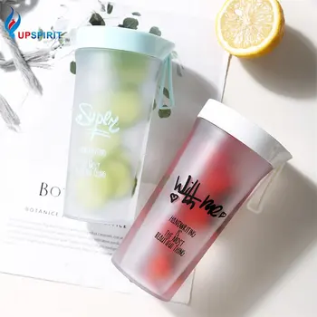 

Upspirit 350mL Plastic Portable Water Bottle with Rope Leak Proof Drinking Kettle Outdoor Sport Travel Protein Shaker Drinkware