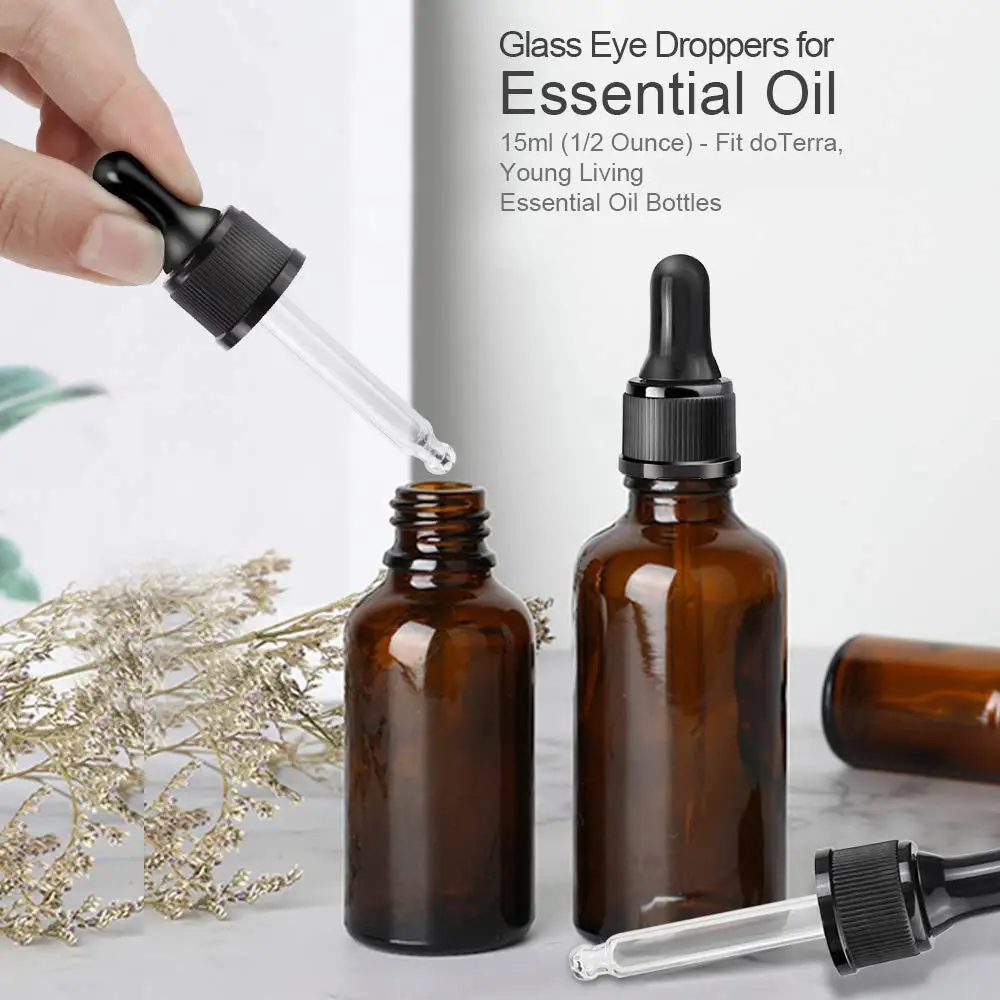 

Пластиковая черно-белая винтовая пипетка со стеклянными крышками для бутылок с эфирным маслом 5 мл 10 мл 15 мл 20 мл 30 мл 50 мл 100 мл