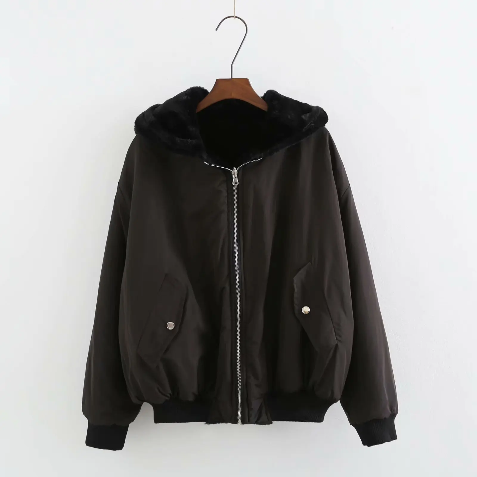 

2018 Winter Purchasing Agents New Style Double-sided Wear Flight Yuan Jacket Cotton Coat Europe And America Cotton-padded Clothe