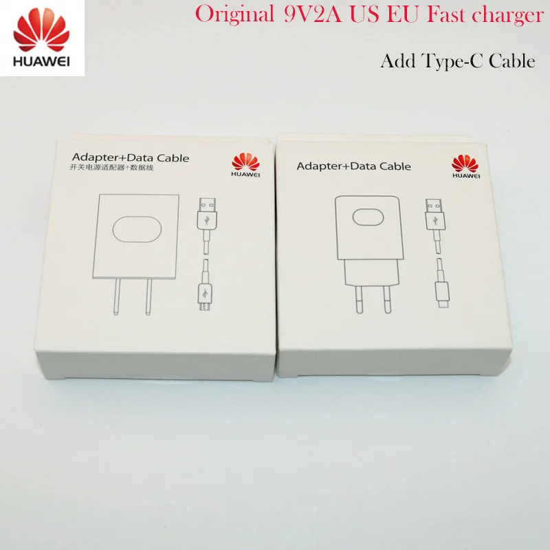 Зарядное устройство QC 2 0 для Huawei 9 в А адаптер быстрой зарядки USB Type c NOVA 3 3i 4 honor 8x p7 p8