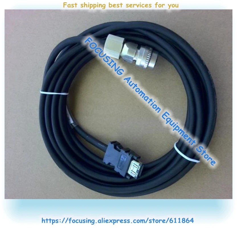 

5M Length MR-J3ENSCBL5M-L new cable used for MR-J3 ES encoder cable