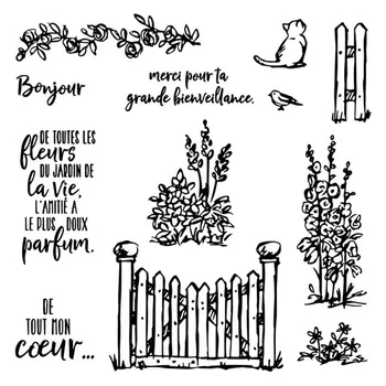 

French Countryside Clear Silicone Stamps Stencils for DIY Scrapbooking Die Cuts Papers Cards craft dies