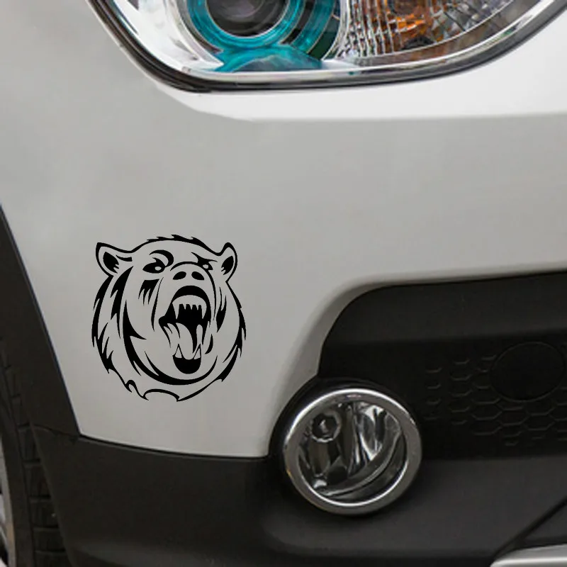 Angry Polar Bear Head животные для Авто/бампер/окно виниловая наклейка наклейки DIY Декор