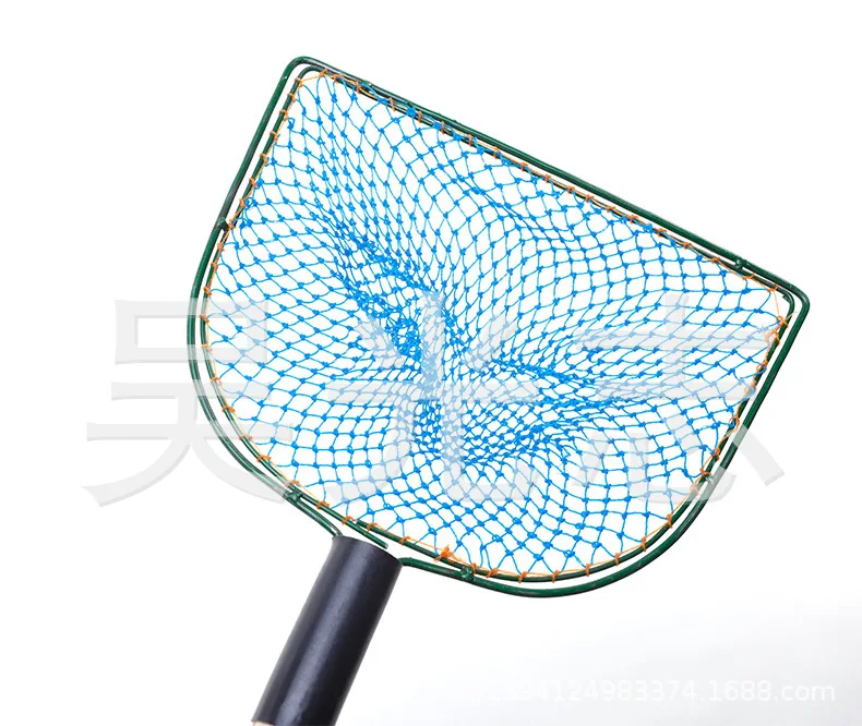 

Wooden Handle Fishnet Copy Hand Net Fishing Net Deepened String Bag Hand-woven Fish Catching String Bag