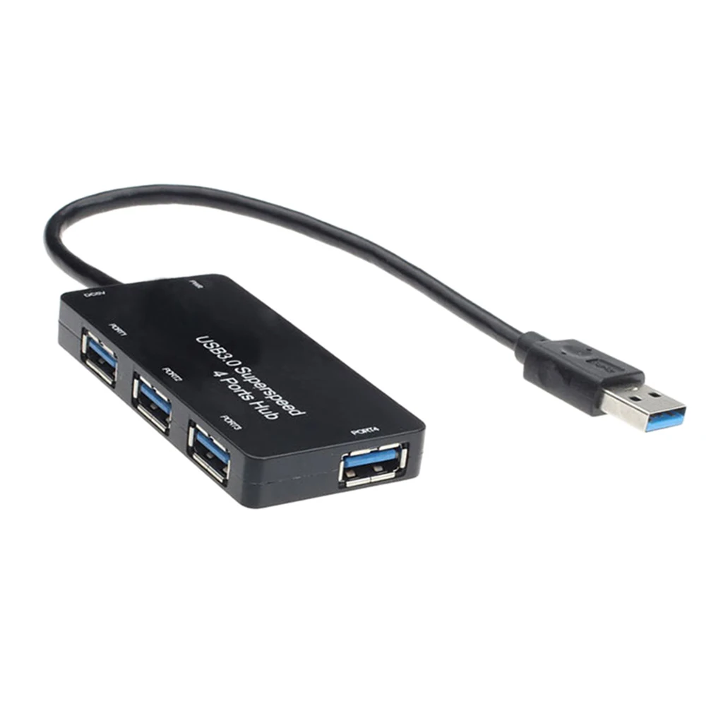 USB 3.0 Hub 4-Port Splitter Docking Station For PC  Notebook Laptop