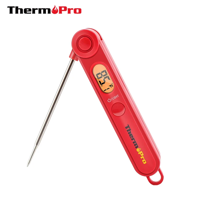 ThermoPro TP19 Waterproof Meat Thermometer Instant Reading 90 Seconds  Auto-Off Grill BBQ thermometer With 2in LED Display - AliExpress