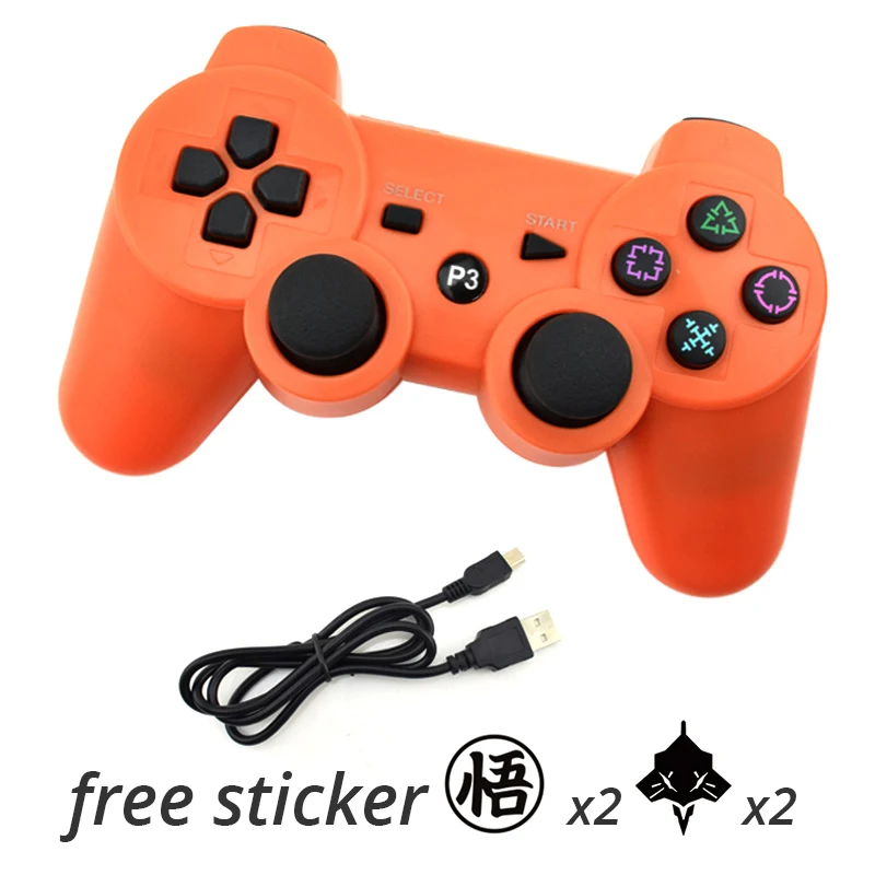 Данные лягушка для sony Playstation3 для PS3 контроллер беспроводной Bluetooth геймпад джойстик для Mando PS3/геймпады для ПК контроллер - Цвет: Orange
