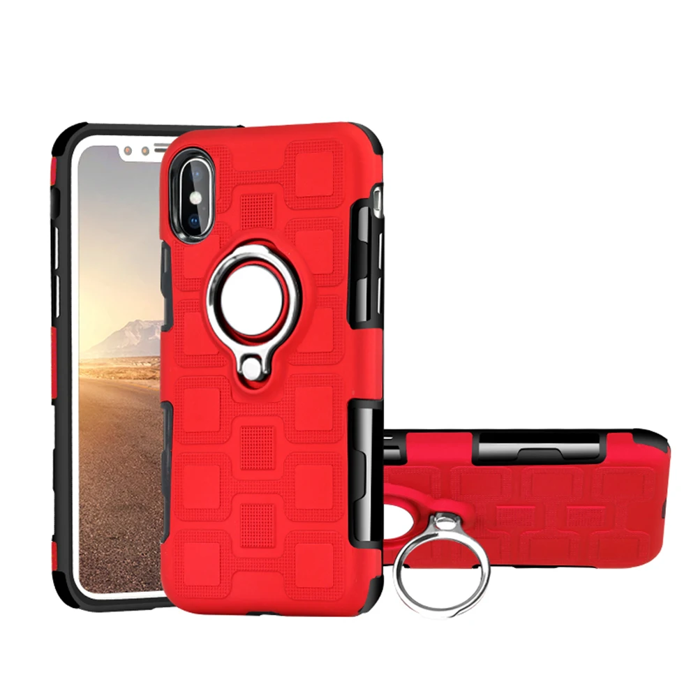 iPhone Xs 冰立方二合一磁吸支架壳 (30)
