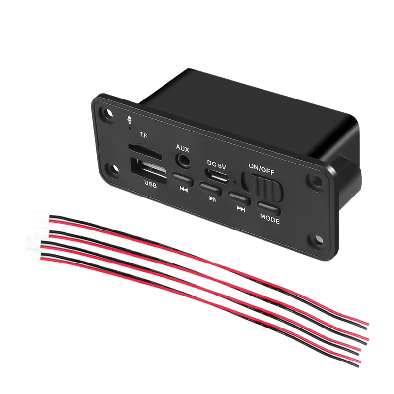 Hands-Free MP3 плеер декодер плата 2 x 3W усилитель DC 5 в MP3 WMA беспроводной Bluetooth 5,0 декодер плата аудио модуль USB FM TF R
