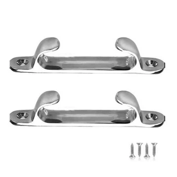 

2Pcs 316 Stainless Steel 8 Inch Mooring Cleat Marine Hollow Base Boat Rope Lock Bolt Marine Accessories