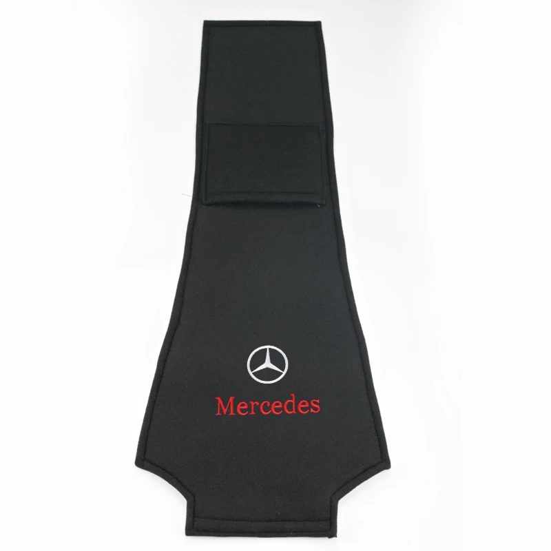 Накладка на подлокотник автомобиля, чехлы на подлокотники для сидений, коробка для хранения, защита для Mercedes benz A B R G Class GLK GLA w204 W251 W463 W176 - Название цвета: Headrest cover 1pcs