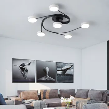 

Modern LED Ceiling Light Creative Macaron Ceiling Light Fixtures Minimalist Living Room Hanging Ceiling+lights Home Deco