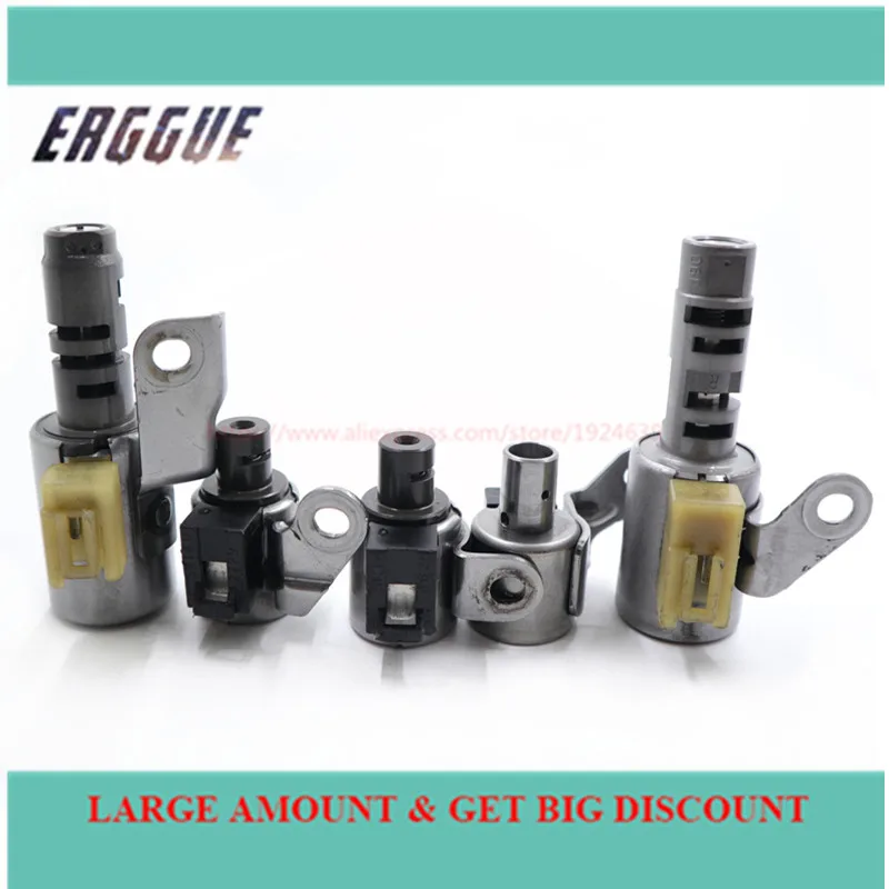 5 шт. U340E U341E U340F OEM Трансмиссия давления масла комплект соленоида чехол для Toyota Corolla