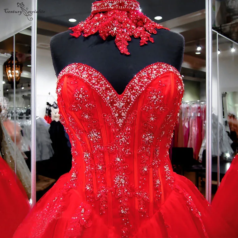 Милое 16 платье, красное бальное платье, милое кружевное платье с аппликацией из бисера, кружевное бальное платье на спине