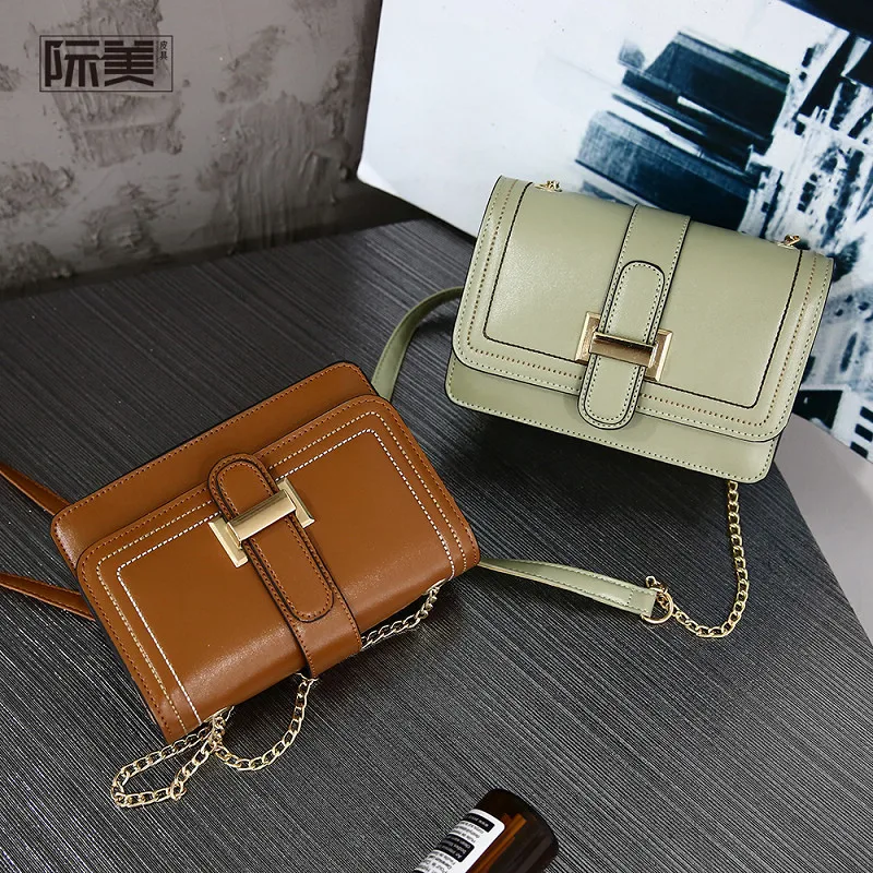 

Autumn New Arrival Bag WOMEN'S Bag 2019 New Style Korean-style Fashion Western Style Shoulder Chain Square Sling Bag Scholar