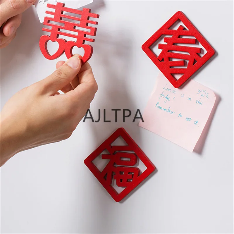 100pcs/lot Fridge Magnets Chinese Souvenir Refrigerators Magnetic Sticker Chinese Home Decor Kitchen Decor Accessories CT0491