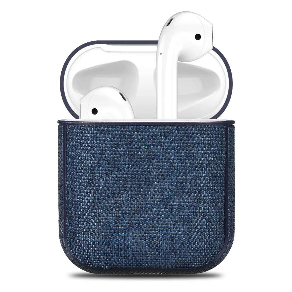 Модный холщовый чехол для Apple AirPods, чехол, противоударный защитный чехол для AirPods 1, 2, чехол, крышка с крючком, чехол