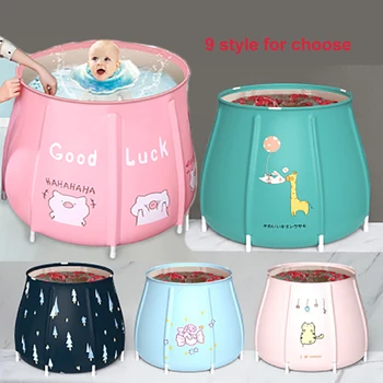 

Portable Bathtub Adult Folding Bath Tub Baby Swimming Pool Bath Bucket Household Insulation Separate Family Bathroom SPA Tub