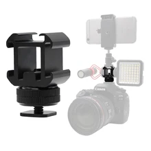 Aliexpress - Hot Shoe Extension Bracket with Triple Cold Shoe Mounts For Flash Lights Magic Arm Microphone Speedlight Canon Nikon Sony DSLR