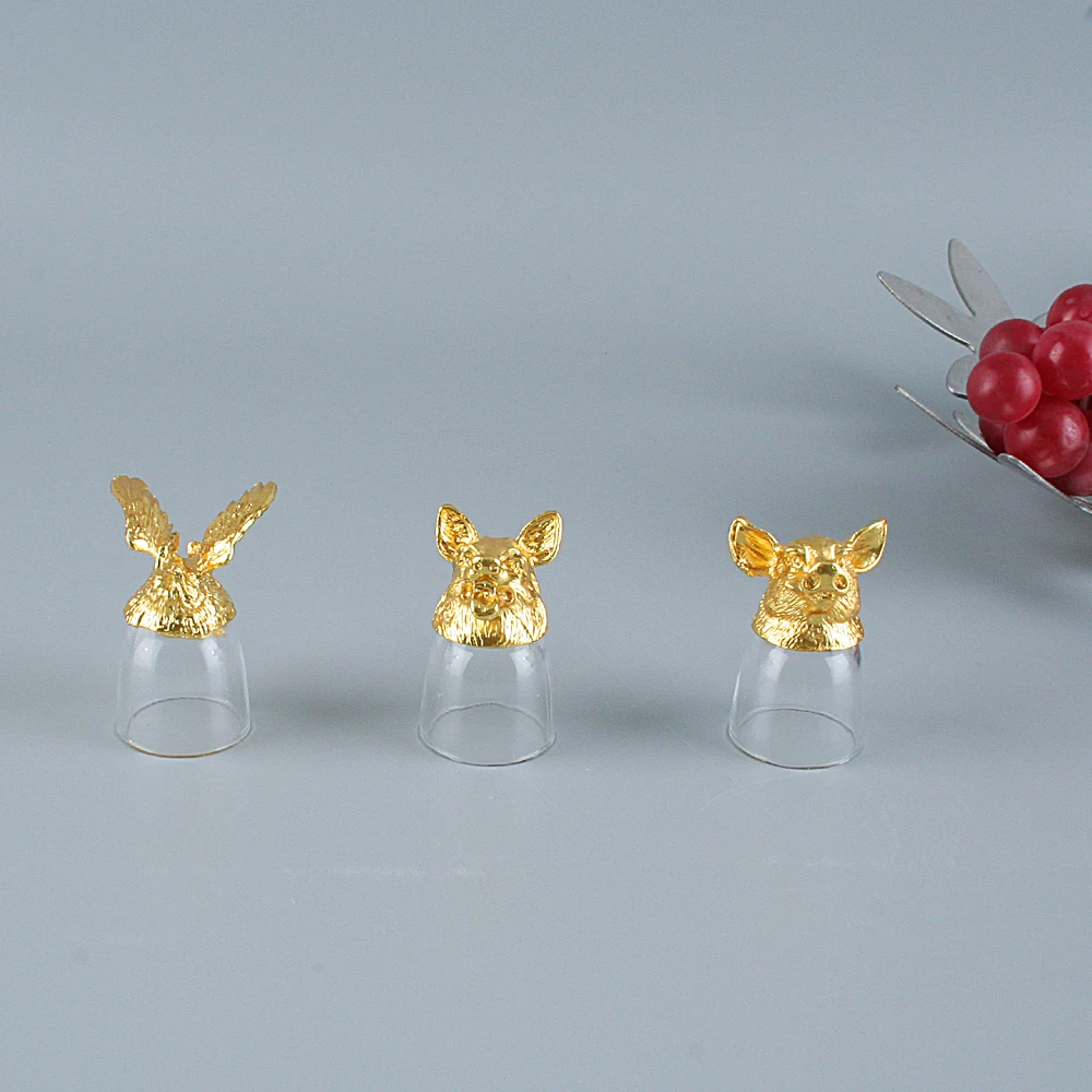 Креативный Китайский традиционный стиль бокал для вина золото животное Зодиак бокал для вина творческие рождественские подарки ручной работы рюмка