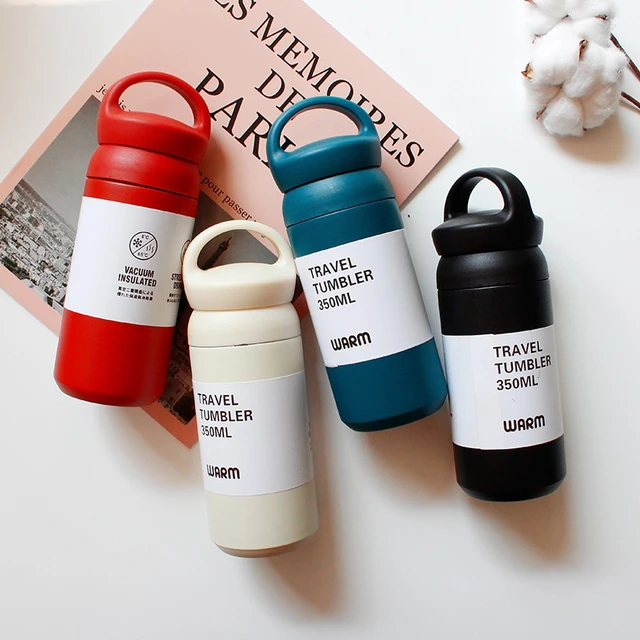 1x Thermos Insulated Water Bottle Vacuum Flask Cup with Handle Cup