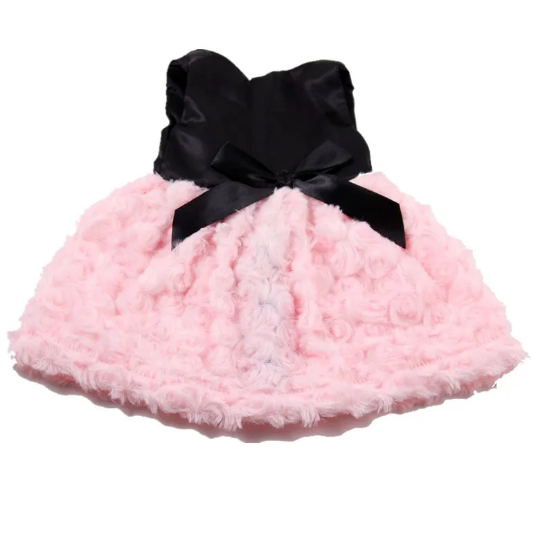 42 см Nenuco Кукла Одежда Nenuco Ropa y su Hermanita розовые цветы черный бант праздничное платье для 16 дюймов Nenucos кукла
