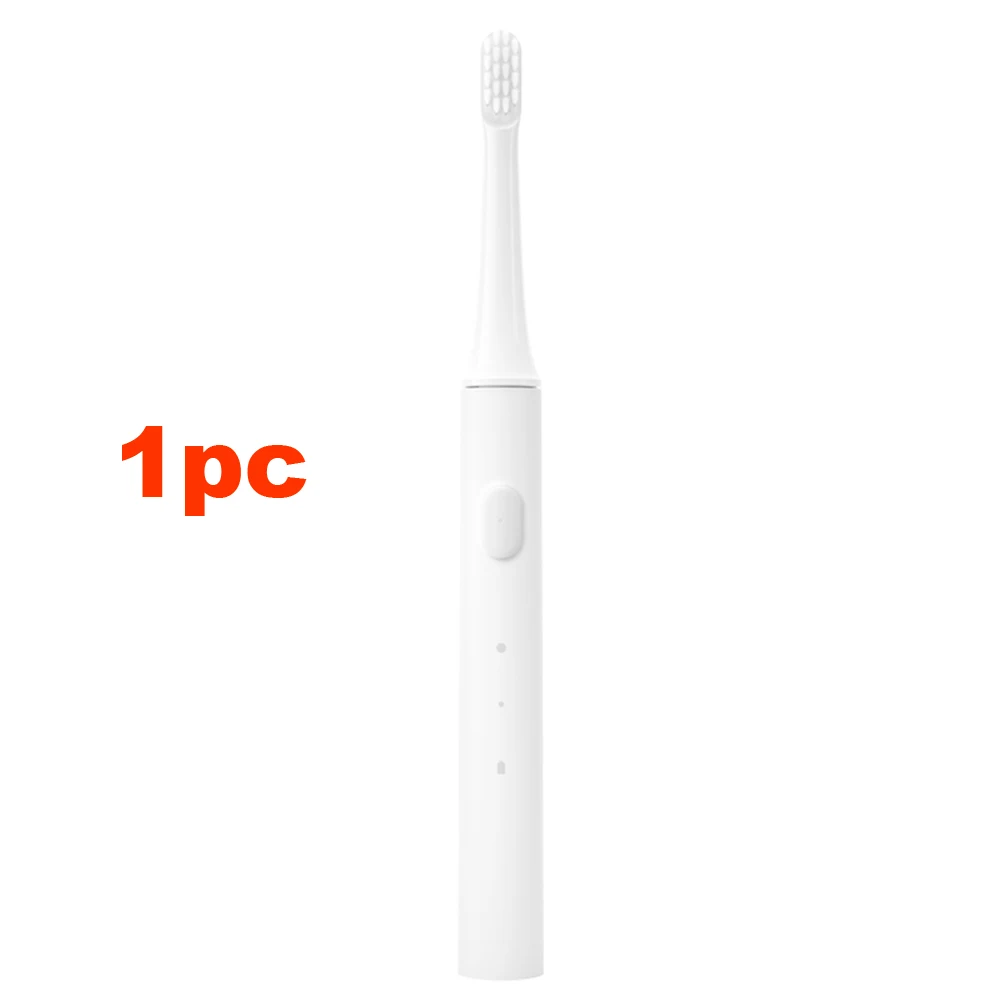 White1pc Xiaomi Mijia T100 звуковая электрическая зубная щетка для взрослых Водонепроницаемая ультра звуковая автоматическая зубная щетка USB перезаряжаемая для умного дома - Цвет: White1pc