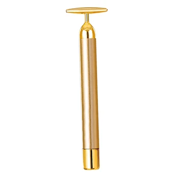 

24k Beauty Energy Gold Bar Face Roller Massage Vibration Anti Ageing Wrinkle Skin Tightening Wrinkle Bar Face Lift Tools