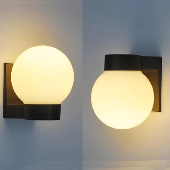 

E27 Outdoor Lighting Wall Lamps PMMA Ball wall Sconces lights IP54 Waterproof Porch Light for passage corridor Bedroom lamp