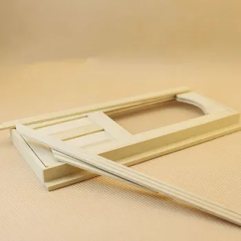 

New 1:12 Dollhouse Miniature Unpainted Wooden Door Furniture Model DIY Accessories