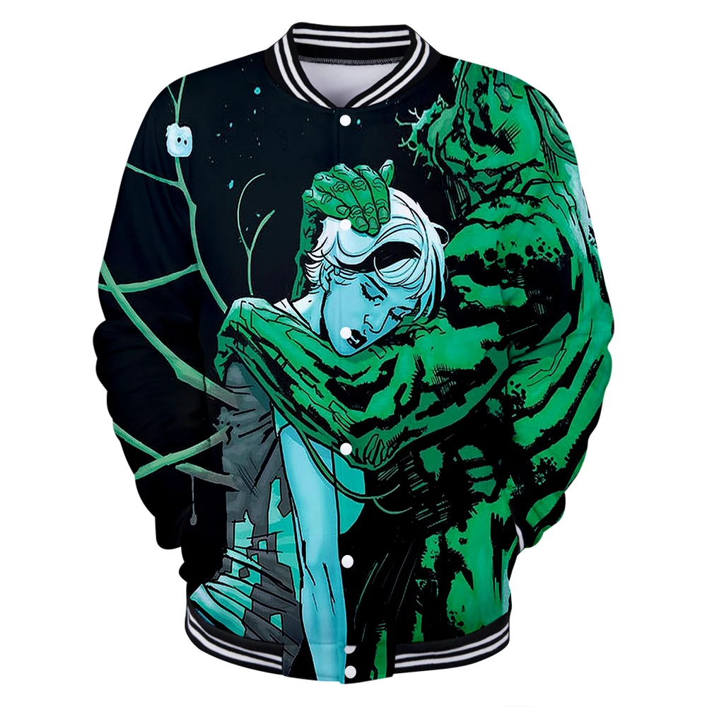 Hip Hop Fashion Brand Clothing Swamp monster 3D Printed Men/Women Hoodie Sweatshirts Streetwear Zip Up Baseball  Jacket Coat