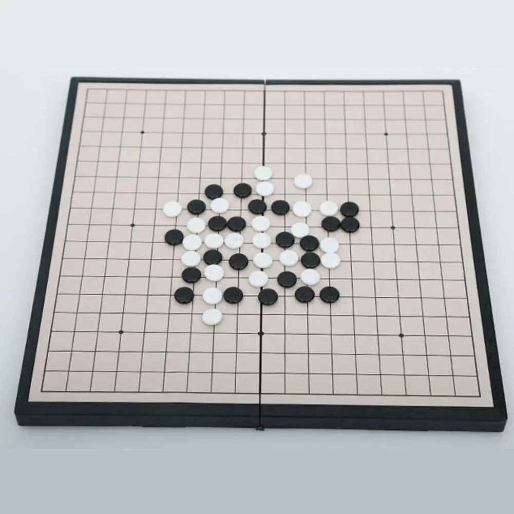 Kid Adult Portable Folding Magnetic Go Game Board Set With Single Convex Plastic Stones Amusement Intelligence Toy | Спорт и