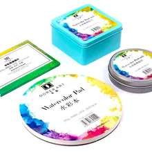 300 г Профессиональный креативный круглый акварельный бумажный коврик Акварельная бумага для рисования книг ручная роспись офисные школьные принадлежности