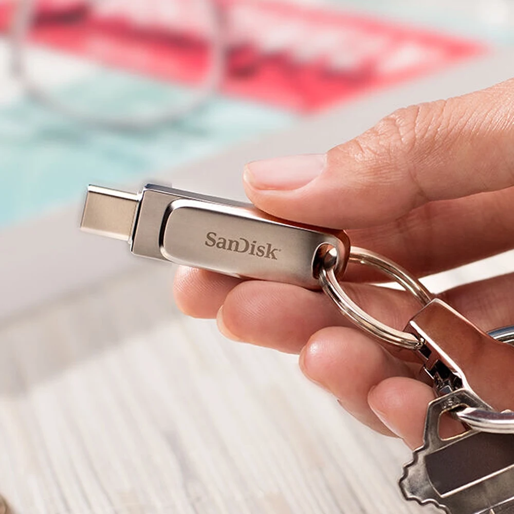 SanDisk USB-minne 32GB Dual Drive Luxe USB-C/USB A