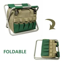 

Portable High Durable Outdoor Folding chair With Tool Bag Outdoor Folding Fold Aluminum Chair Stool Seat Fishing Camping