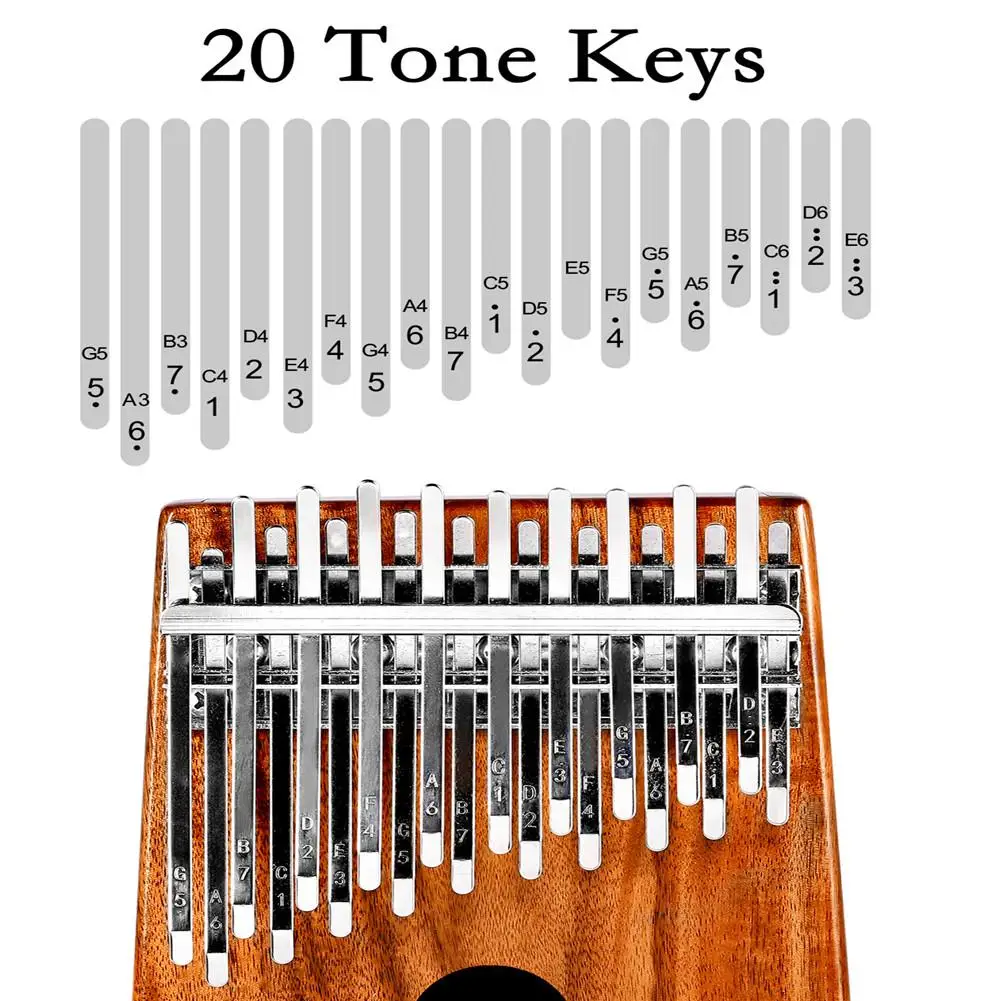 Muspor 20 Key Kalimba Высококачественная Акация дерево красное дерево «пианино для больших пальцев» пальчиковая перкуссионная клавиатура Mbira Sanza музыкальный инструмент