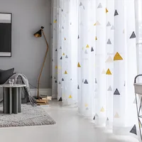 Nordic Style Triangle Tulle Curtains for Children 3
