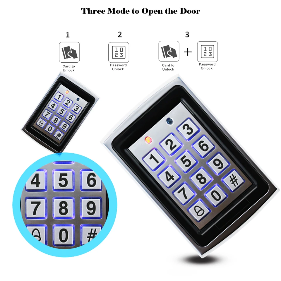 5YOA Metal Keypad Reader LED Backlight RFID 125khz for Access Control System Proximity Card Standalone User Door Lock Entry 3 5YOA Metal Keypad Reader LED Backlight RFID 125khz for Access Control System Proximity Card Standalone User Door Lock Entry 3